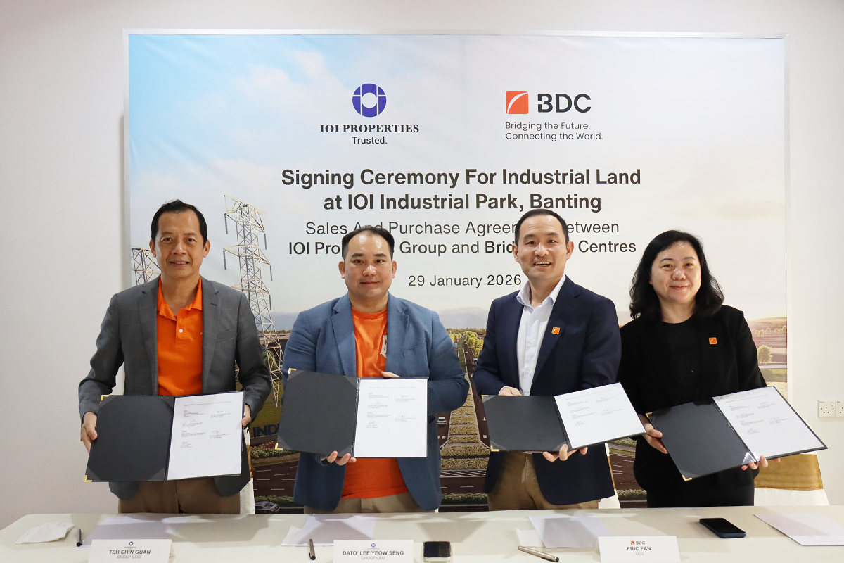 IOI Properties selling industrial land in Banting to data centre ...